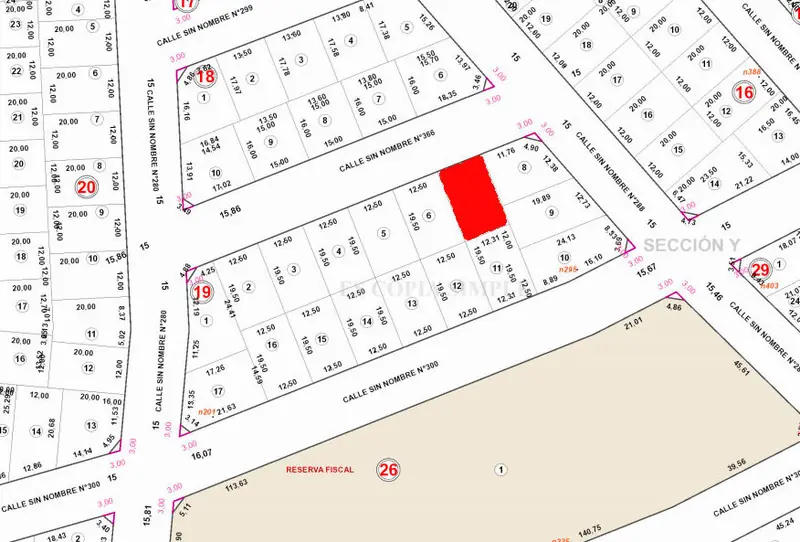 LOTE EN PLAYAS DE PUNTA POPPER – CALLE S/N 366 AL 200