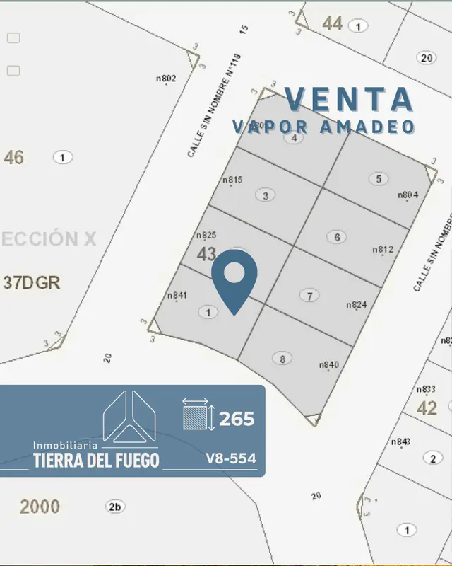 🔴VENTA -TERRENO- VAPOR AMADEO📍