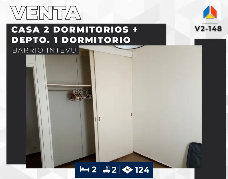Casa dos dormitorios – Barrio Intevu