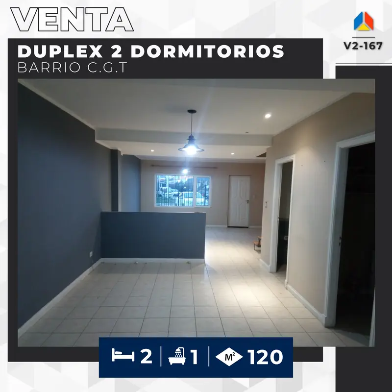 🔴 VENTA – DUPLEX 2 DORMITORIOS – BARRIO C.G.T.📍