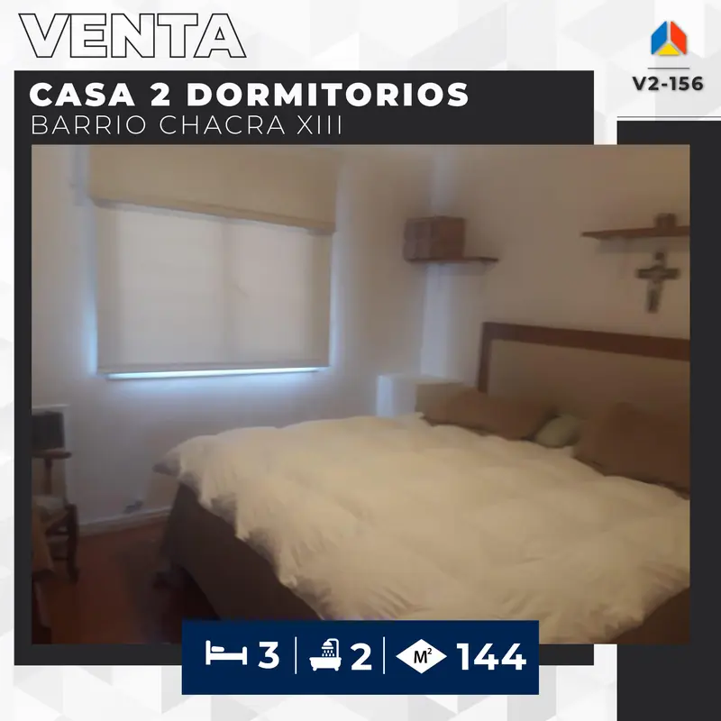 CASA 2 DORMITORIOS BARRIO CHACRA XIII